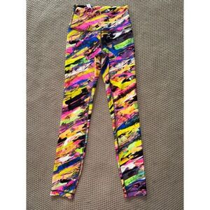 Lululemon Women's High‎ Rise Wunder Train Tight Pants Colorful Print Size 2